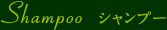 シャンプー